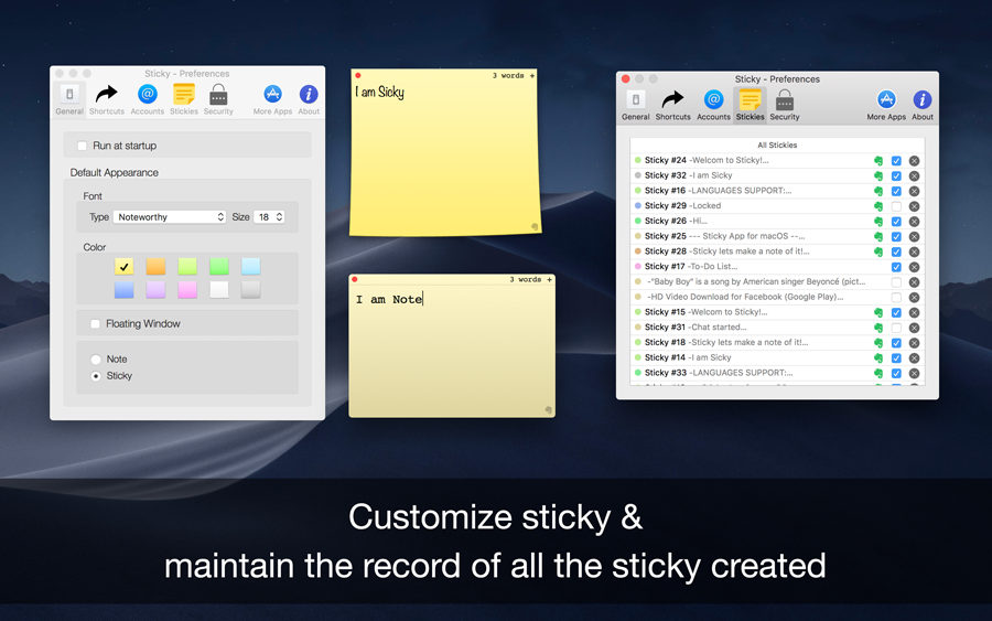 onenote sticky notes mac