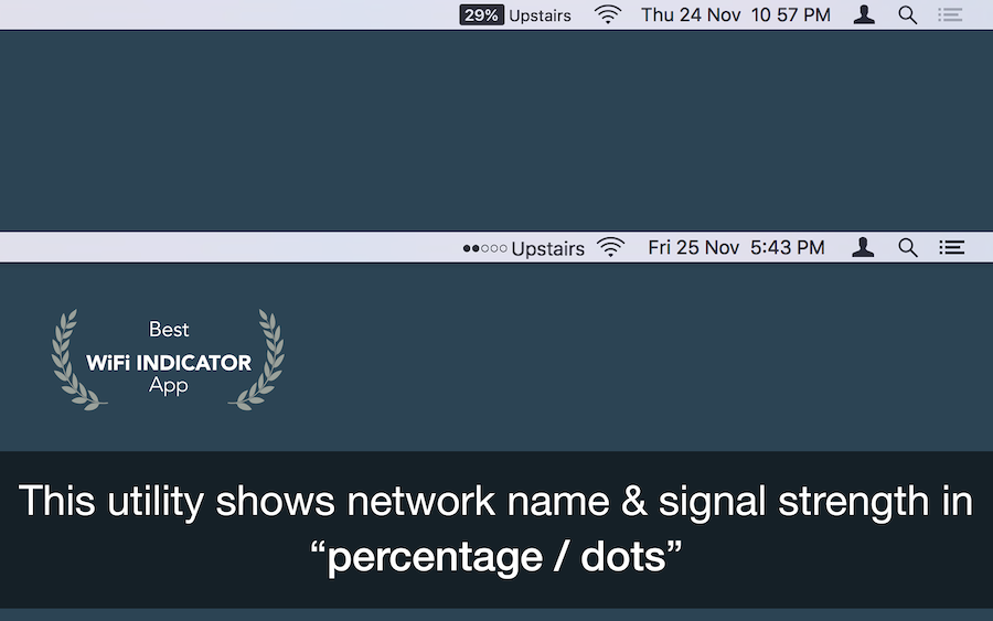 measure wifi signal strength mac